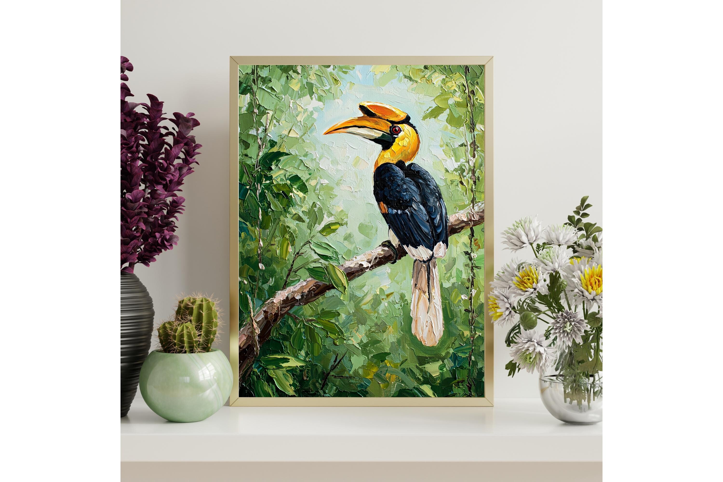 Hornbill Bird Printable Wall Art