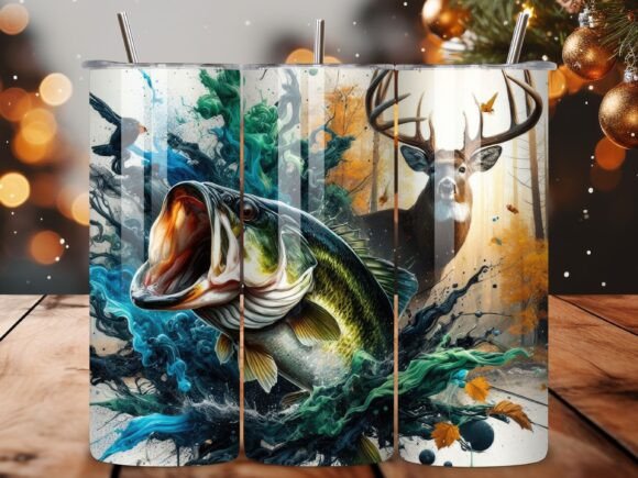 Hunting and Fishing Tumbler Wraps