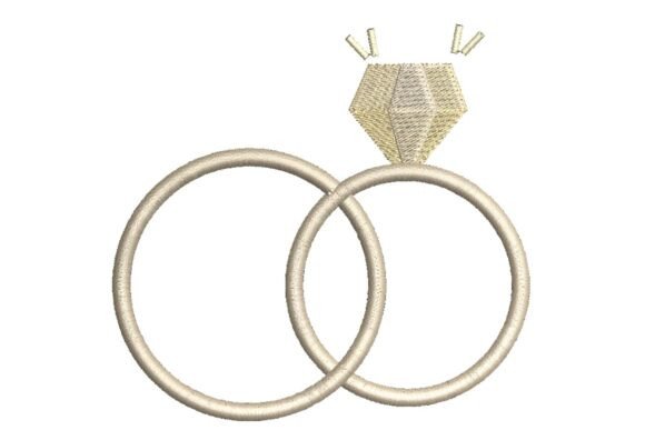 Interlocking Wedding & Engagement Rings