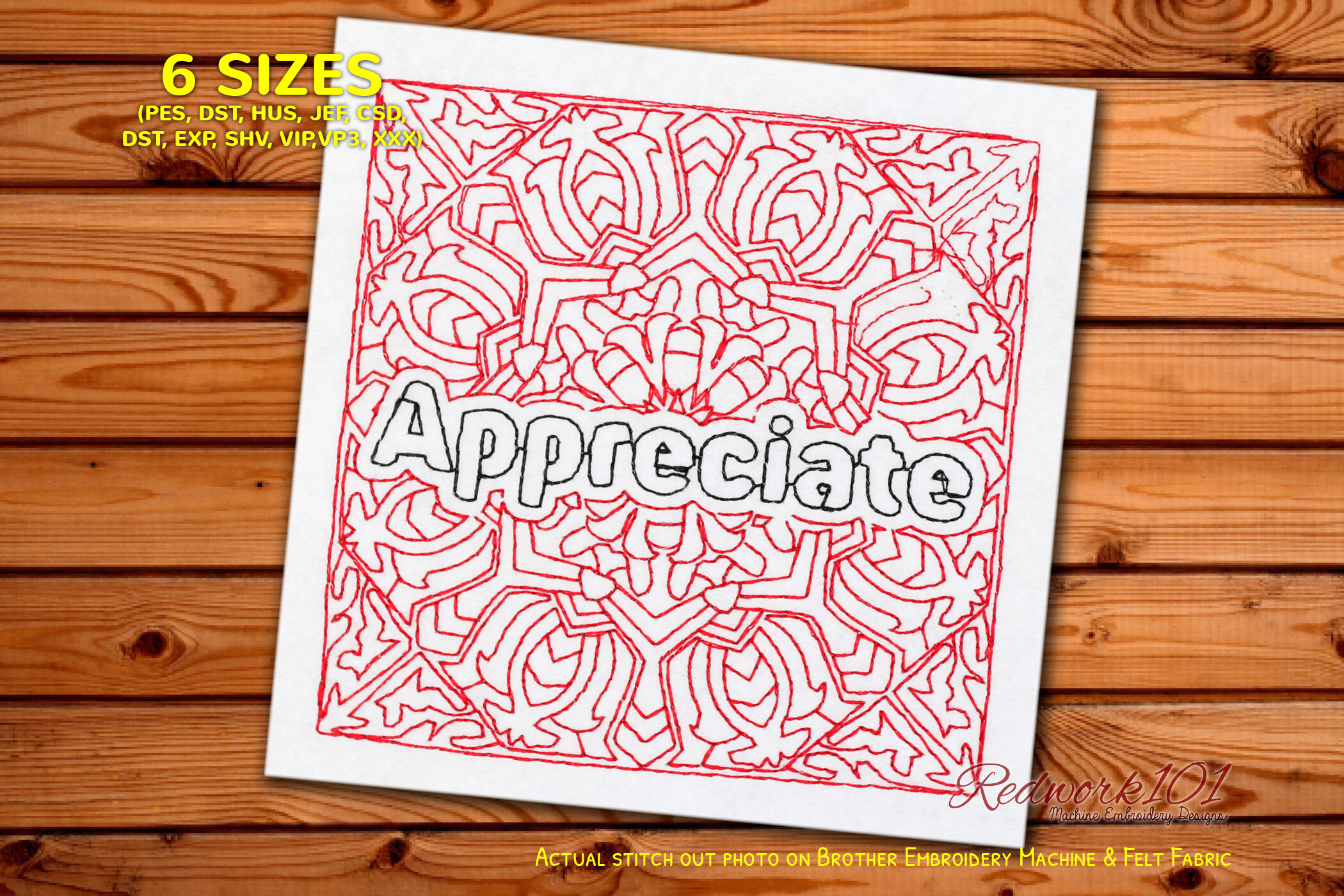 Lovely Word Appreciae Lineart Design