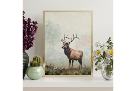 Majestic Elk Wall Art Print