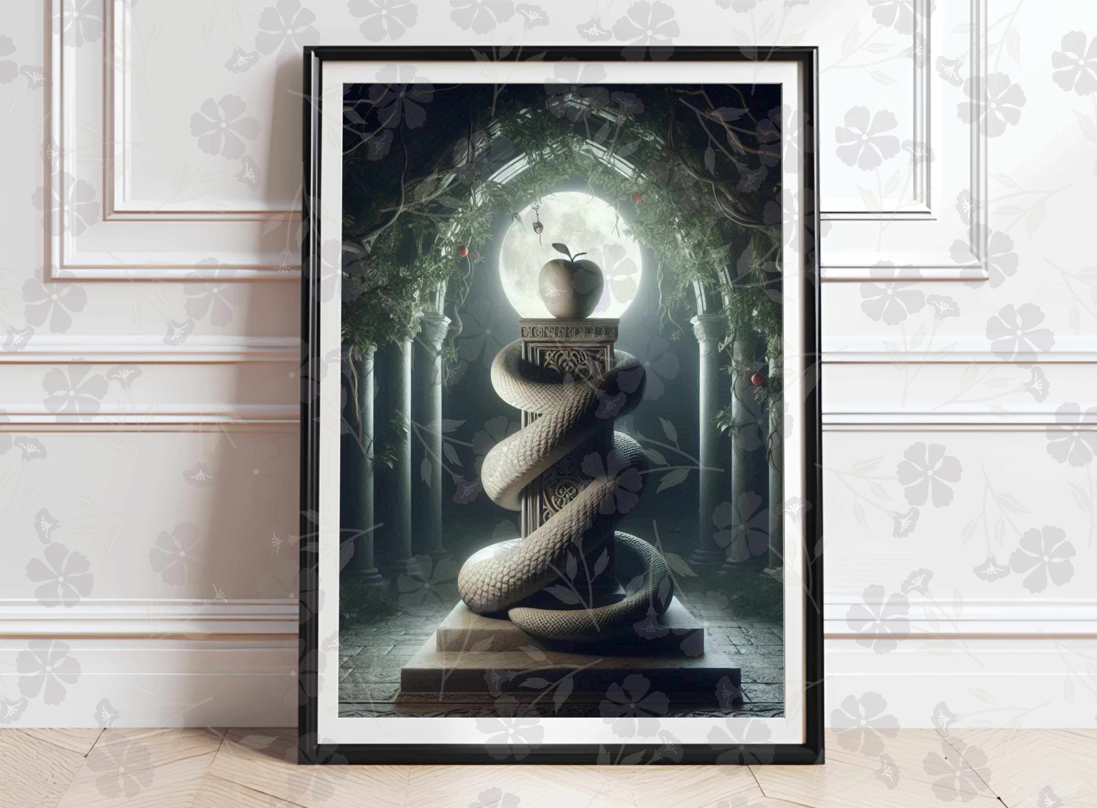 Mystical Snake Wall Art Set Bundle of 3