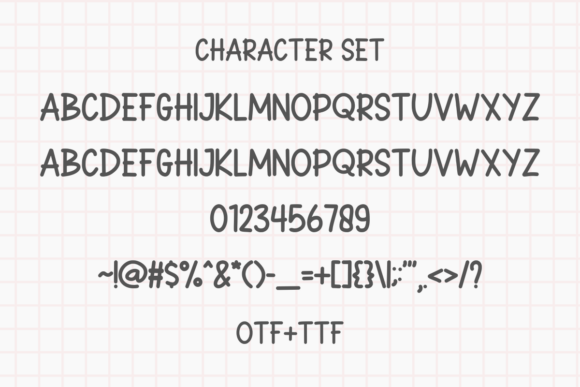 Paper Girly Font PNG with transparent background - Preview 5