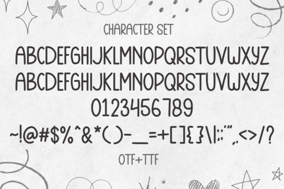 Party Kids Font PNG with transparent background - Preview 2
