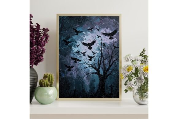 Ravens Gothic Printable Wall Art