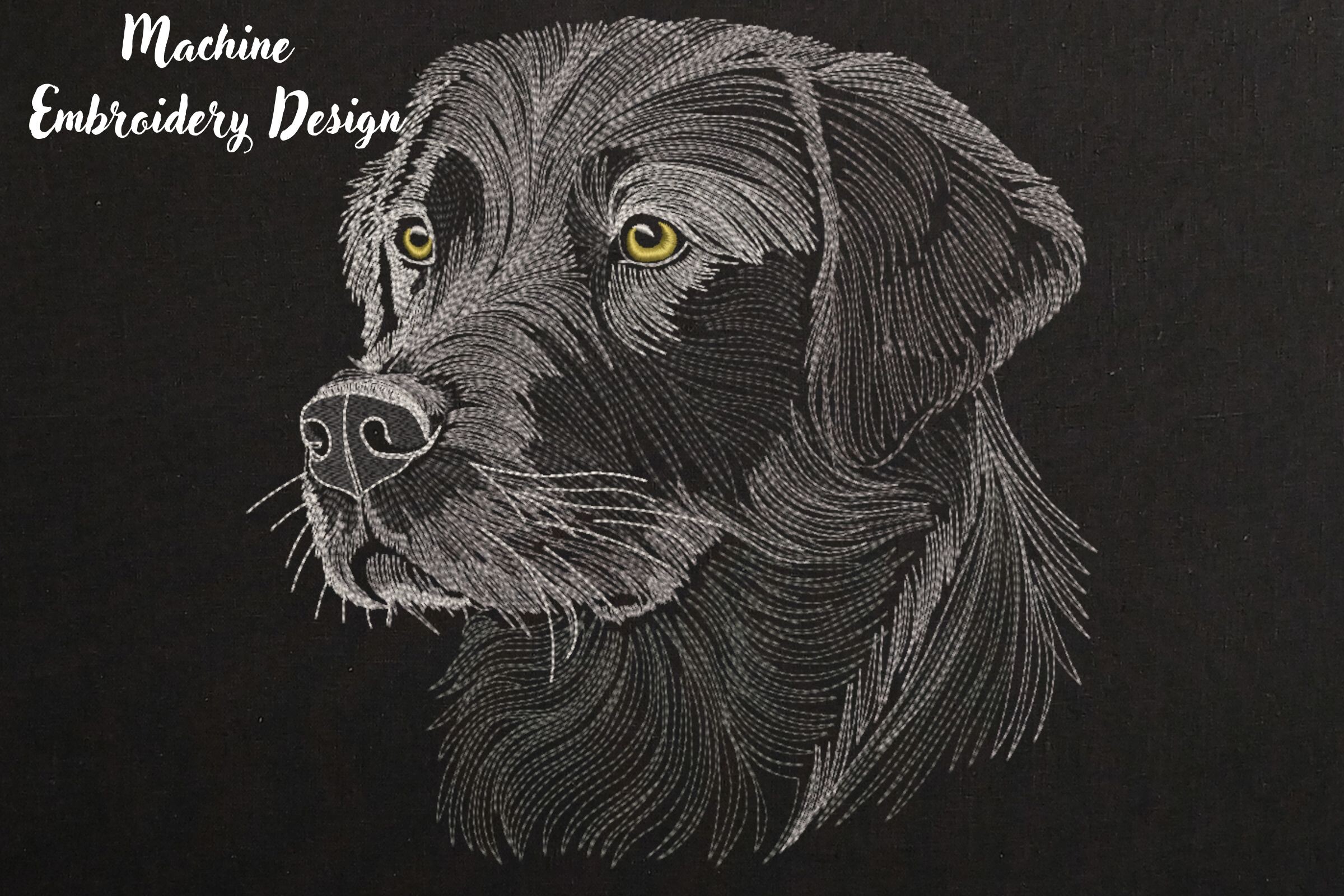 Realistic Black Dog Labrador