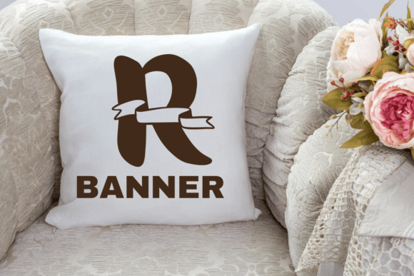 Retro Banner Font PNG with transparent background - Preview 6