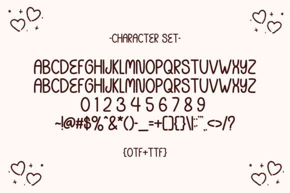 Romantic Happiness Font PNG with transparent background - Preview 2
