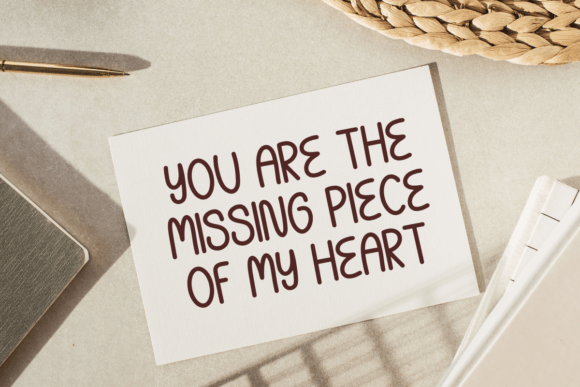 Romantic Happiness Font PNG with transparent background - Preview 3