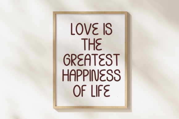 Romantic Happiness Font PNG with transparent background - Preview 4
