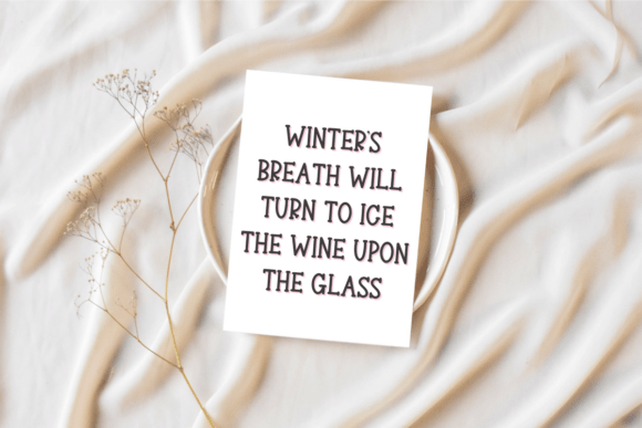 Season White Font PNG with transparent background - Preview 3