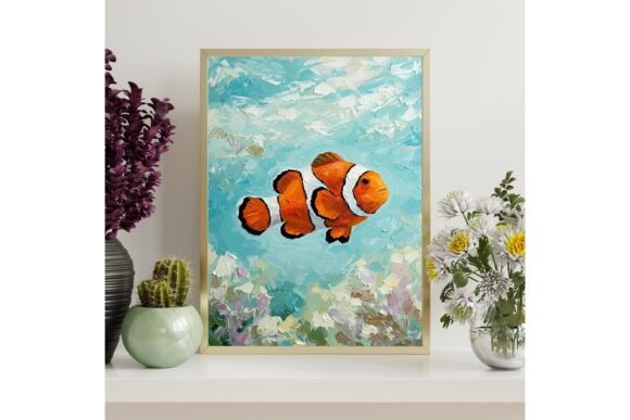 Tropical Clownfish Printable Wall Art
