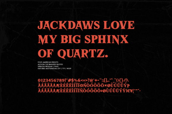 American Frights Font - Preview 6