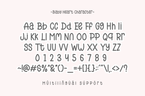 Baby Heart Font - Preview 2