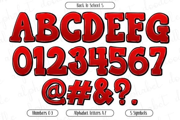 Back to School Font - Preview 4