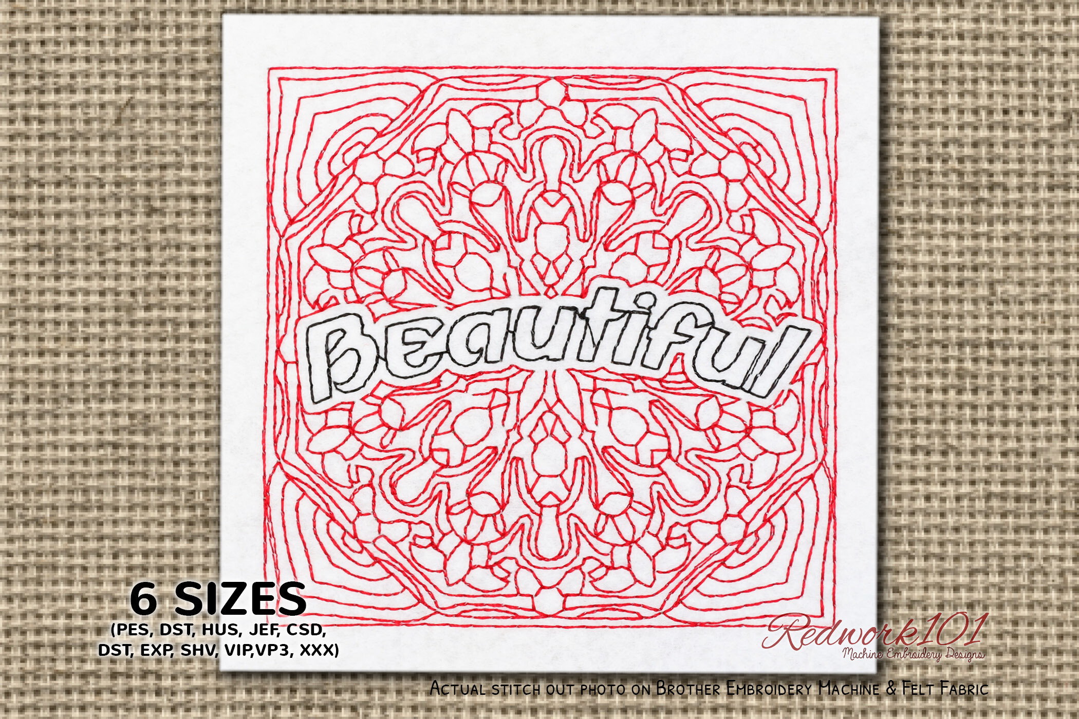 Beautiful Word Bluework