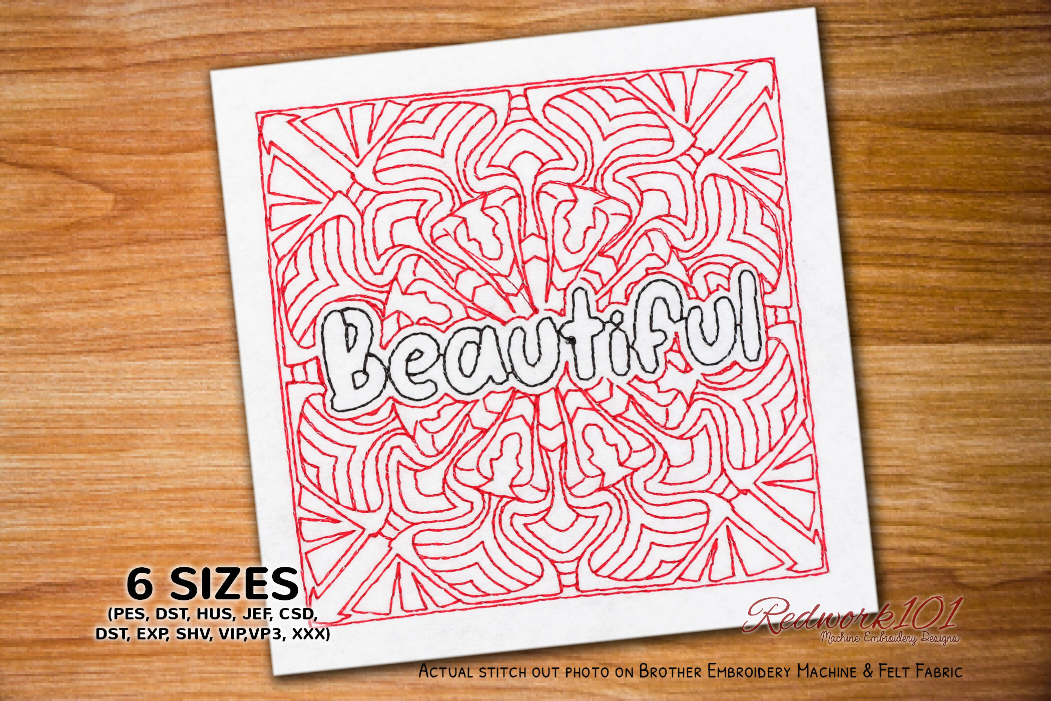 Beautiful Word Bluework