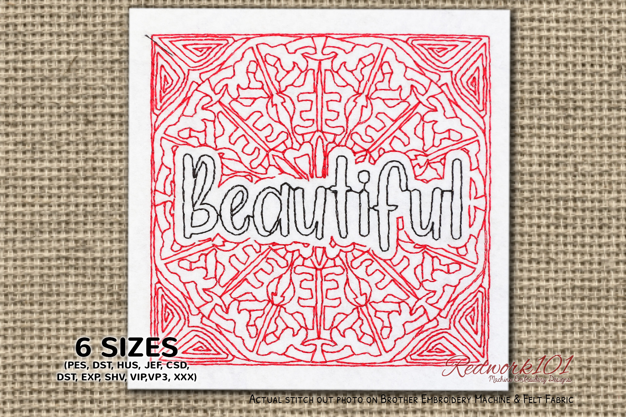 Beautiful Word Lineart