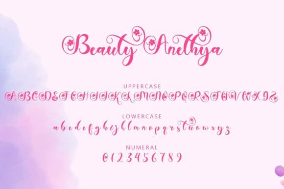 Beauty Anethya Font - Preview 4