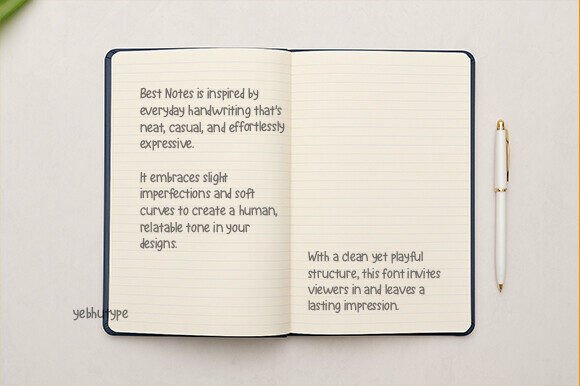 Best Notes Font - Preview 1