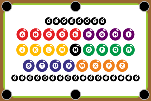 Billiard Ball Font - Preview 1