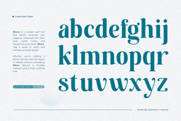 Bilona Font PNG with transparent background - Preview 3