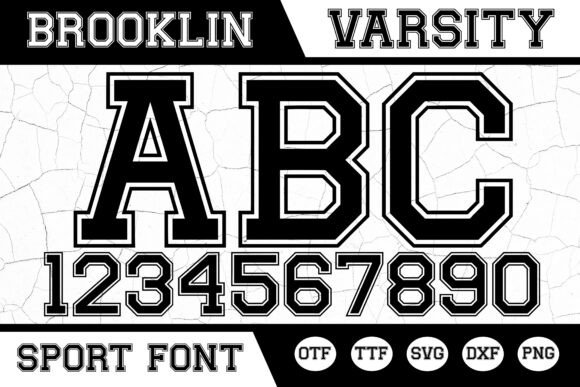 Brooklin Varsity Display Font By litkedesigns