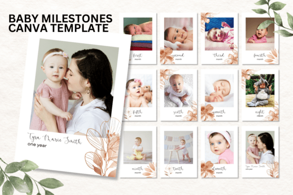 Canva Template Baby Milestone