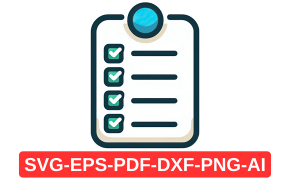 Checklist Clipart SVG, Vector Art, PNG Graphic by Artful Assetsy ...