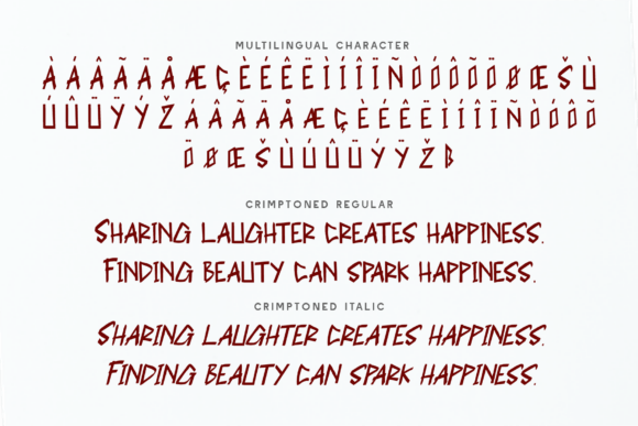 Crimptoned Font - Preview 6