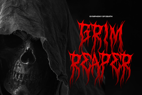 Deathcore Font PNG with transparent background - Preview 2