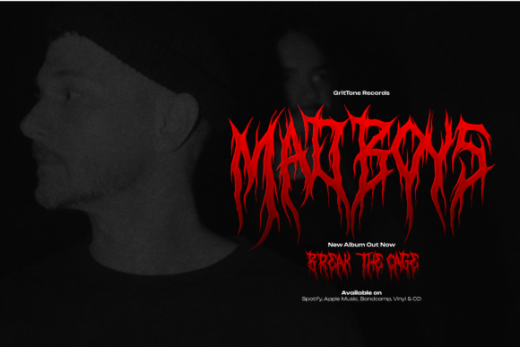 Deathcore Font PNG with transparent background - Preview 5