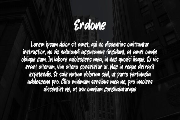 Erdone Font PNG with transparent background - Preview 2