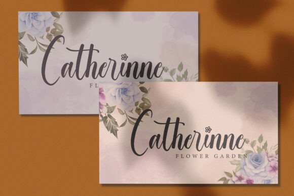 Evening Flower Font - Preview 2