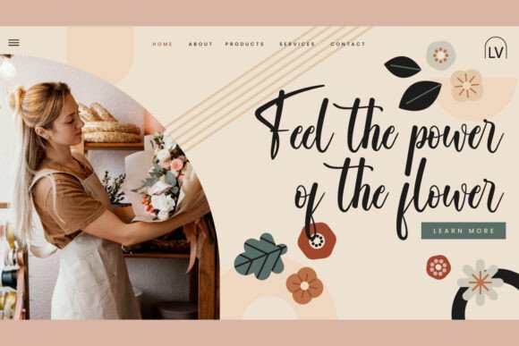 Evening Flower Font - Preview 5