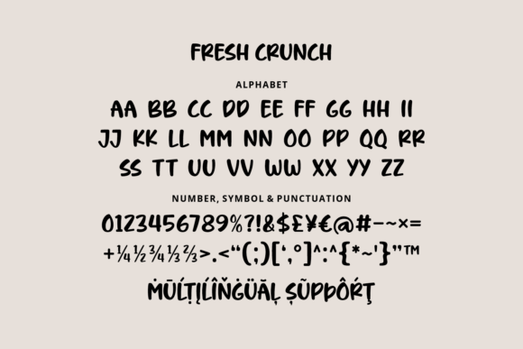 Fresh Crunch Font - Preview 5