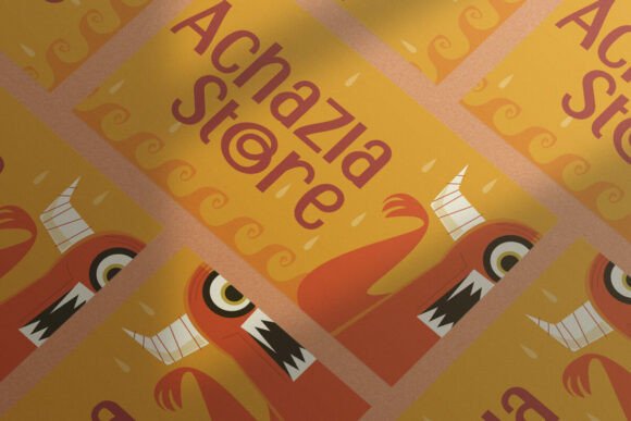 Funny Monster Font PNG with transparent background - Preview 1