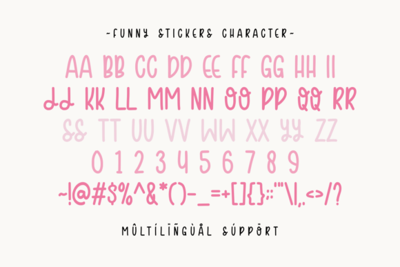 Funny Stickers Font - Preview 2