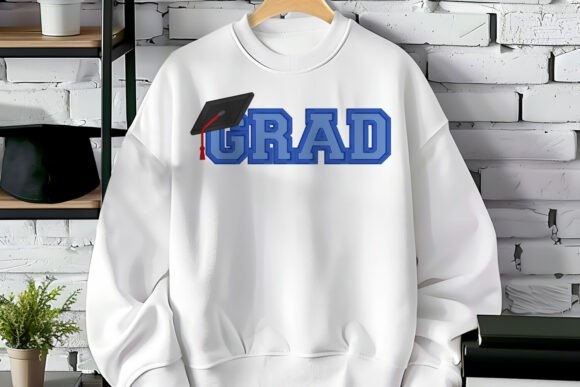 Grad with Cap Applique