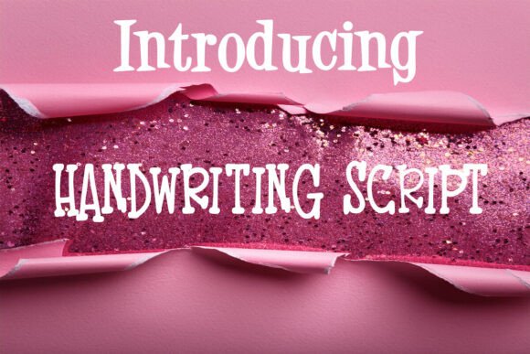 Handwriting Script Font - Preview 1