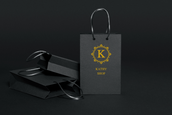 Initial Monogram Font PNG with transparent background - Preview 1