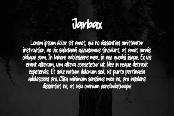 Jarbax Font PNG with transparent background - Preview 2
