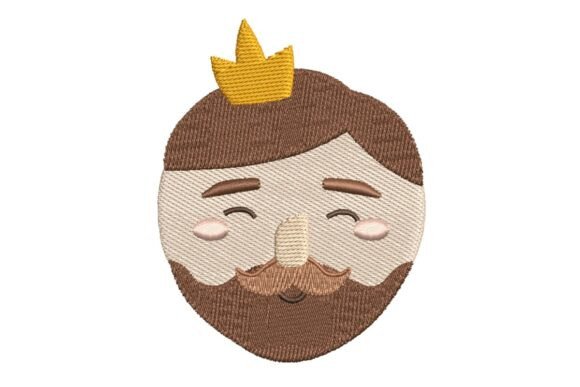 King Dad Face with Crown