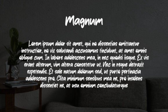 Magnum Font PNG with transparent background - Preview 2
