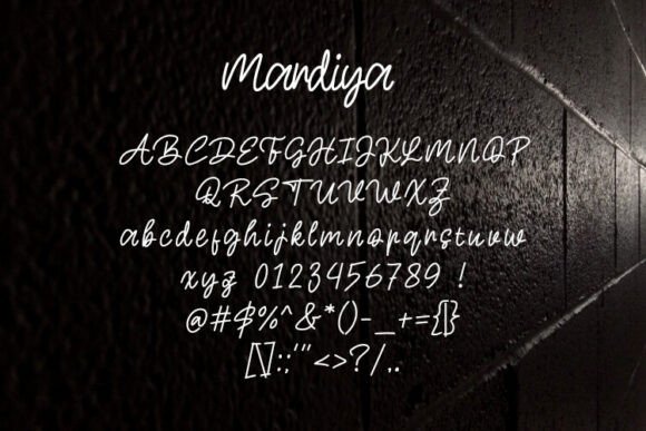 Mardiya Font PNG with transparent background - Preview 1