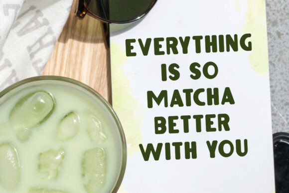 Matcha Lemonade Font PNG with transparent background - Preview 2