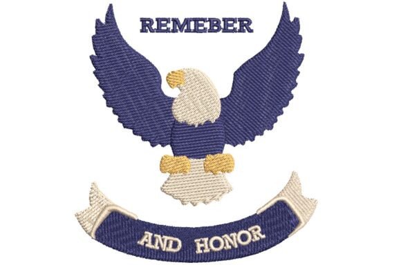 Memorial Day Eagle - Remember and Honor