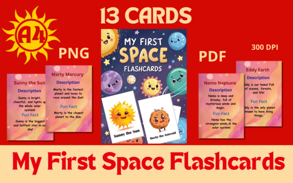 My First Space Flashcards