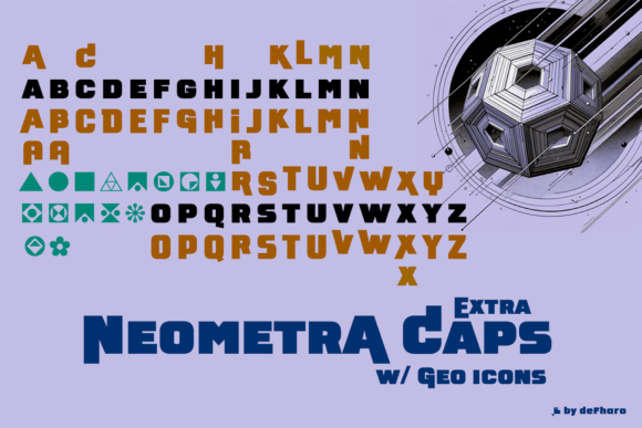 Neometra Font PNG with transparent background - Preview 1