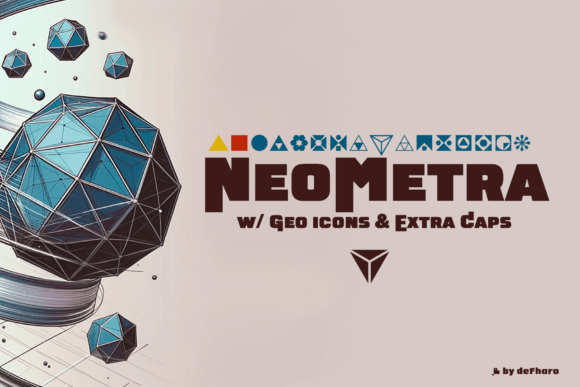 Neometra Font PNG with transparent background - Preview 3